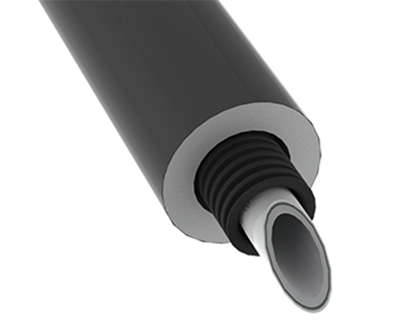 AluComposite rör-i-rör med isolering rulle 32x3 25 m