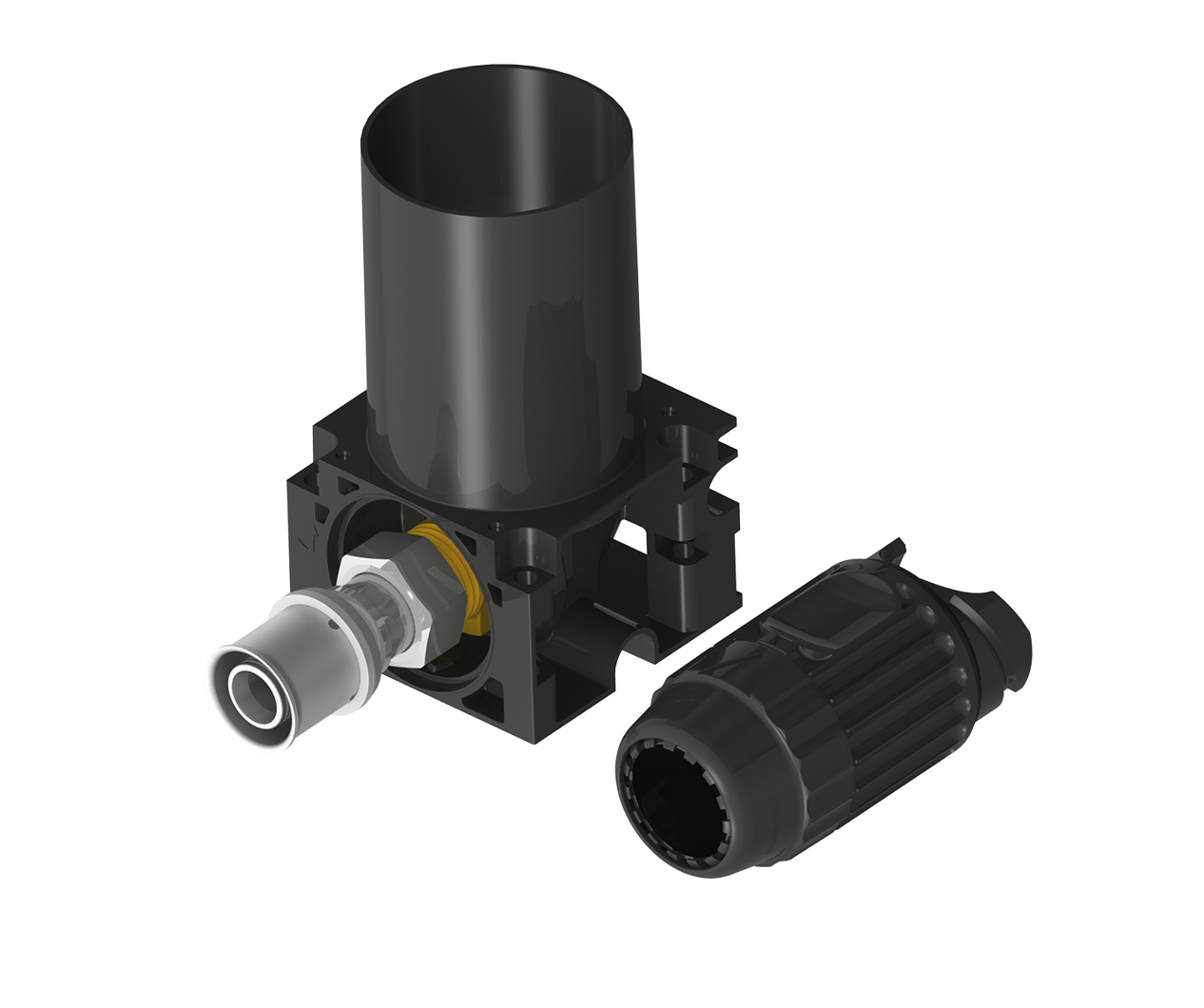 Väggdosa med press 20 mm 2-pack